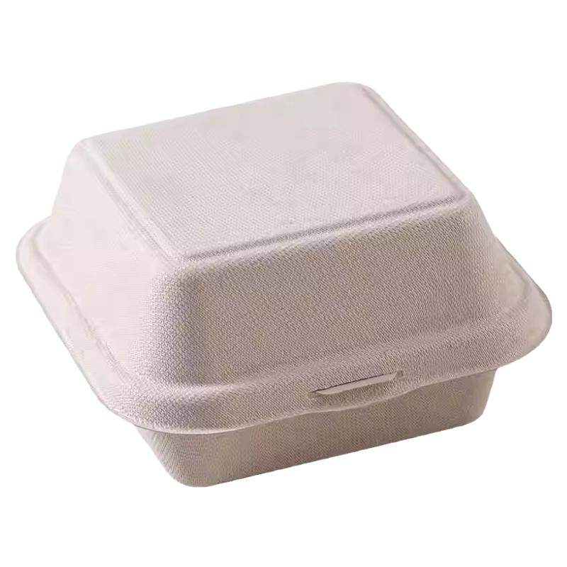 打包盒纸浆一次性甜品包装汉堡盒