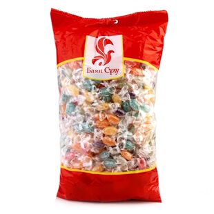 哈萨克斯坦糖果进口食品巴彦思路水果味夹心糖硬糖礼物迷你糖