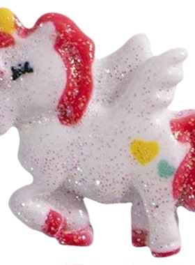 王辰饰品闪粉独角兽树脂配件摆件
