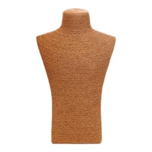 冰澜麻绳橱窗珠宝柜台脖子道具人像复古项链架劲模特首饰展示架