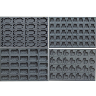 磨砂加厚24连圆形糯米粑粑糕商用不沾模具脆皮无水红枣老式鸡蛋糕