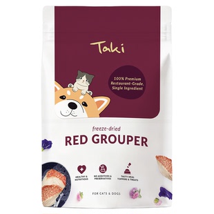 TAKI Treats印尼进口原切东星斑粒宠物冻干犬猫通用零食
