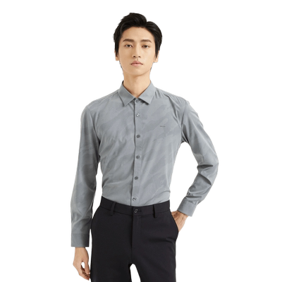 【莫代尔弹美丝】利郎青年商务长袖衬衫男2025秋休闲衬衣Q4QXC006