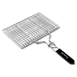 304不锈钢烤鱼夹子食品级烧烤架烤网烤鱼专用夹板长方形网格拍子