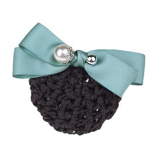 职业头花银行乘务员酒店护士空姐服务员网红工作发夹发套网兜发网