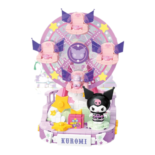 TOPTOY三丽鸥缤纷游乐园酷洛米大耳狗积木益智拼装玩具生日礼物