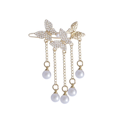 【温柔流苏】小众蝴蝶扣夹