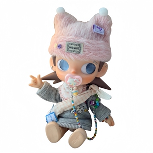 现货zsiga娃衣molly娃衣bjd八分娃衣灰色卫衣围兜奶嘴嘎子姐娃衣