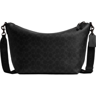 COACH/蔻驰男士顶部拉链老花信使包斜挎包单肩包hobo包