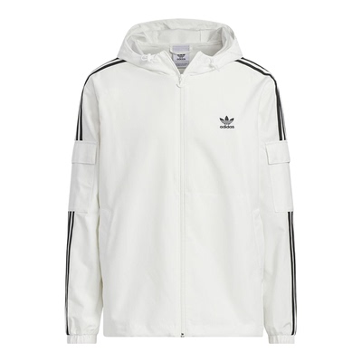 Adidas/阿迪达斯正品三叶草男女同款休闲三条纹梭织外套KB1944