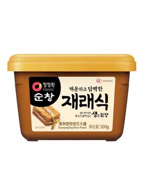 韩国清净园传统生大酱500g韩式酱