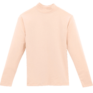 格凯中高领女士冬季保暖内衣莱卡纯棉薄款秋衣黑色时尚打底套装