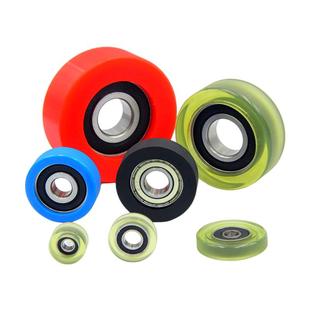 FEXR包胶轴承滚轮聚氨酯pu轮轴承包胶轮滑轮导向轮6962608橡胶轮