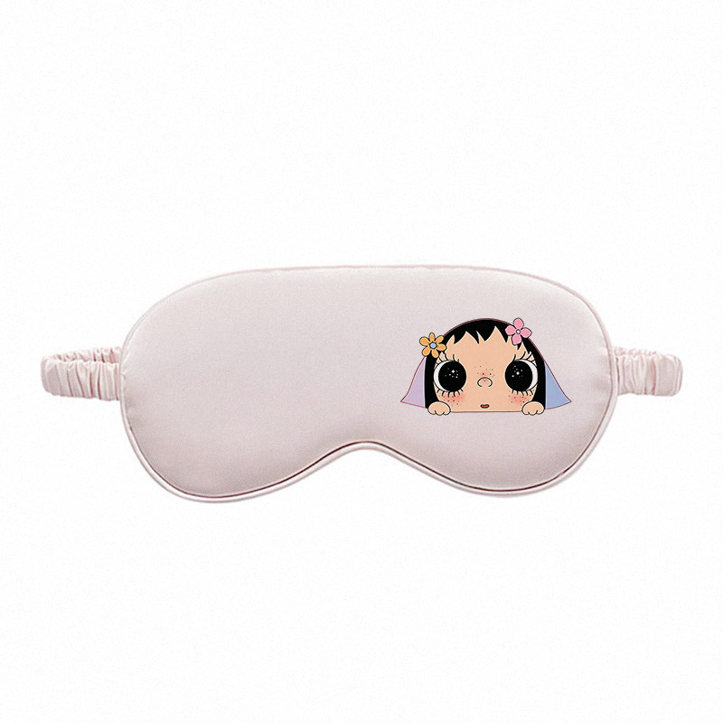 眼罩睡眠遮光可爱真丝眼罩缓解眼眼罩