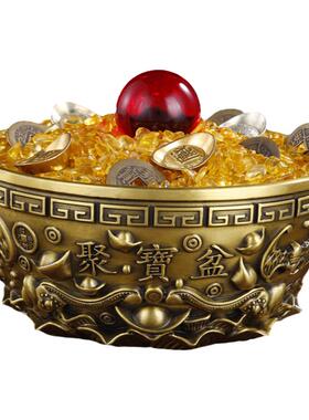纯铜聚宝盆招财聚财家用开业送礼