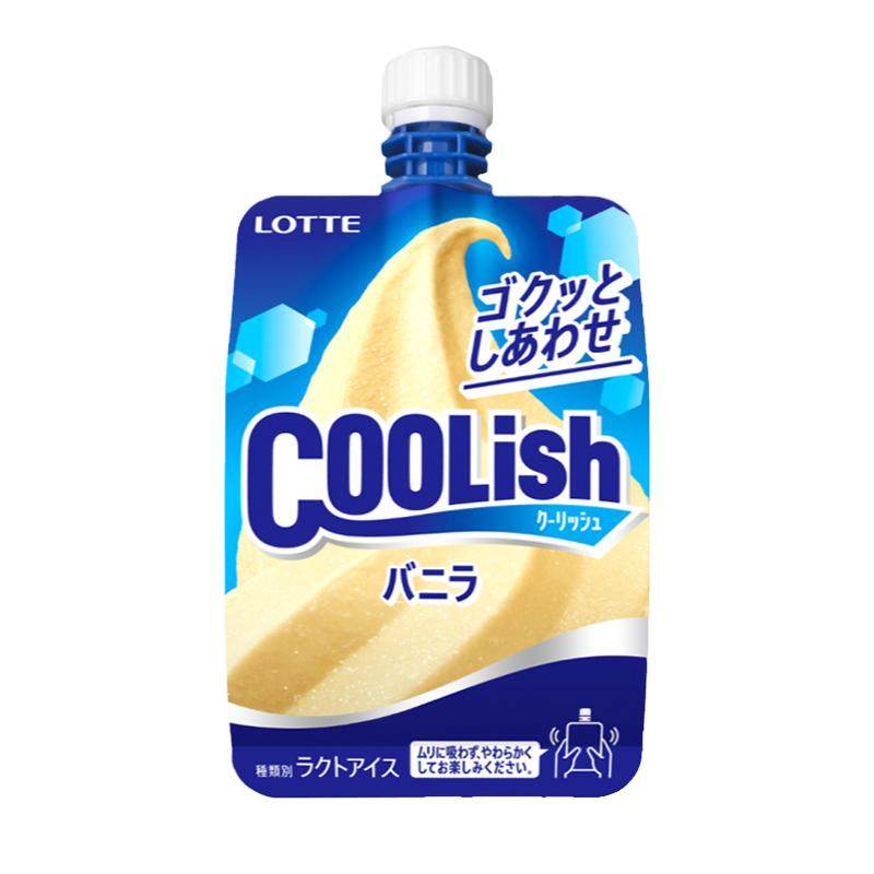日本乐天coolish香草可尔必思味吸吸冰夏日劲爽可以喝炼乳冰激凌