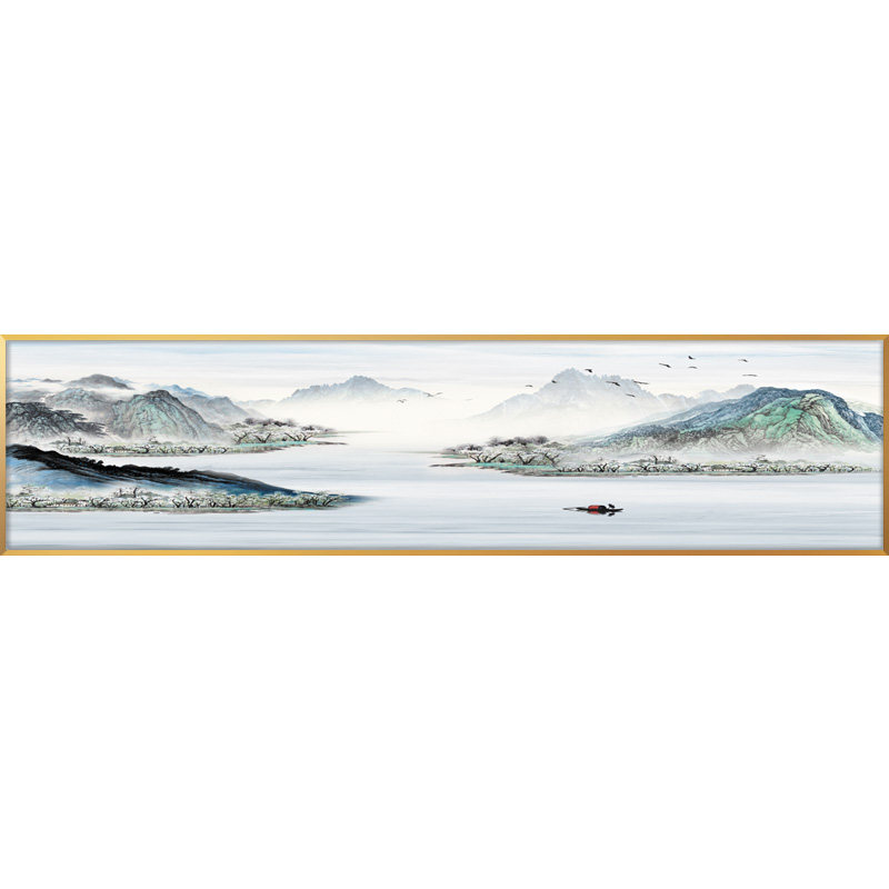 新中式风沙发背景墙禅意装饰画