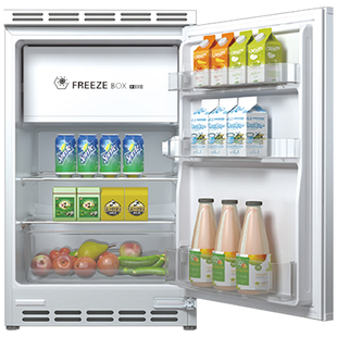 DINCEI台下全嵌入式冰箱柜门一体岛台下隐藏式单开门家用小型86升