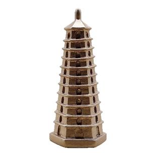 微缩场景摆件小号多层高塔 宝塔树脂模型DIY桌面装饰造景趣味工艺