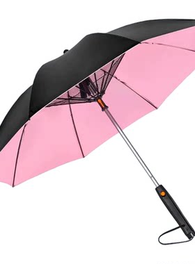 新款夏季带风扇雨伞喷雾降温USB充电长柄大号遮阳伞防晒防紫外线