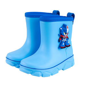儿童雨鞋男女童水靴宝宝幼儿园小孩学生上学专用加绒保暖水鞋雨靴