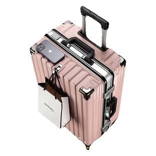 行李箱结实耐用拉杆箱万向轮铝框20寸旅行箱男女学生密码箱大容量