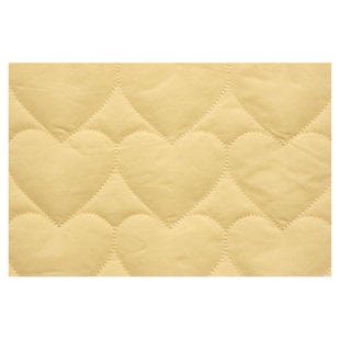 韩国进口高密度水洗绗缝棉面料心形纯色手工绗绣夹棉外套服装布料