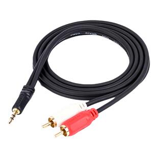 秋叶原音频线一分二3.5mm转双莲花手机电脑与功放音响音箱连接线