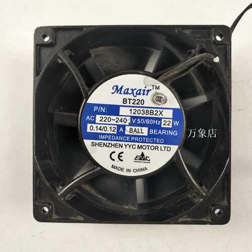 MAXAIRBT12038B2X220VAC0.14A22W12038散热风扇