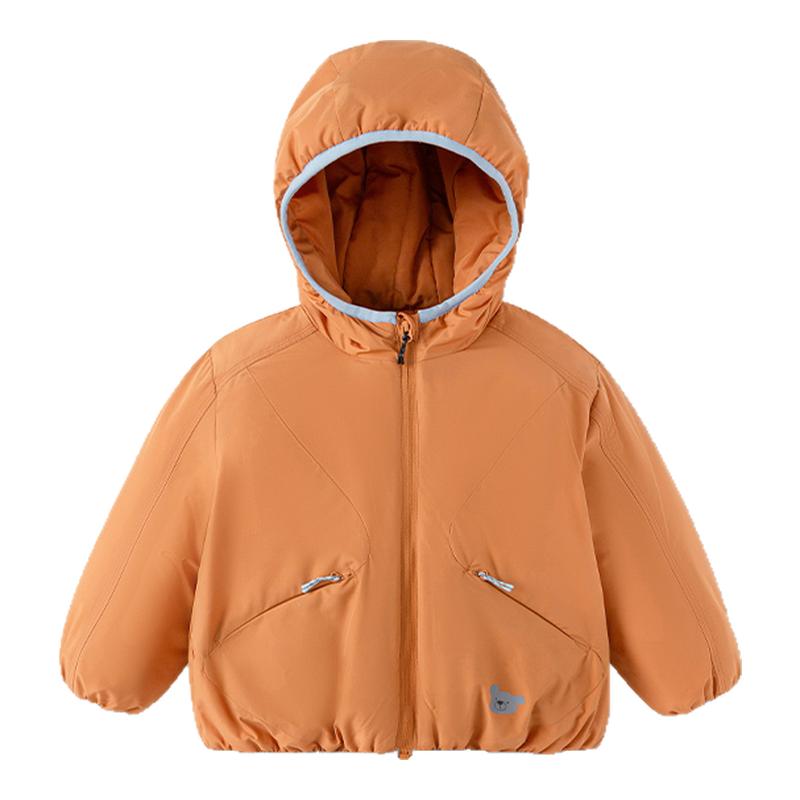 巴拉男童棉服儿童连帽外套