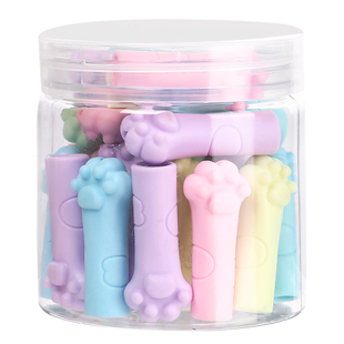 铅笔帽一二年级铅笔延长器盖子学生用保护套可爱猫爪幼儿园初学者创意笔盖儿童透明笔帽洞洞笔三角杆软胶开学