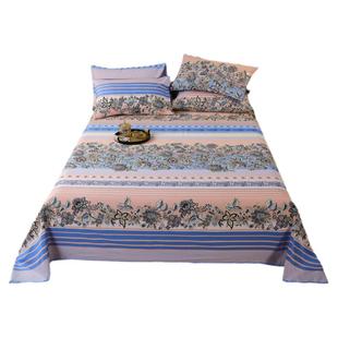 100%全棉生态磨毛床单秋冬保暖加厚炕单直角国民复古纯棉被单子