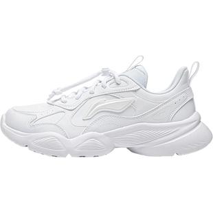 商场同款|李宁儿童小白鞋白色女童鞋2026新款春秋款漫游者运动鞋