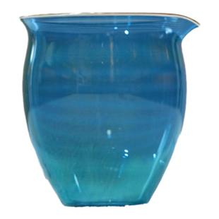 物肆炫彩玻璃公道杯高档无耳分茶器包银口公道杯高颜值茶海分茶器