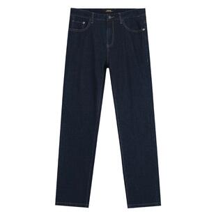 波顿2025直筒牛仔裤男士秋冬新款高端潮牌百搭黑色加绒加厚长裤子