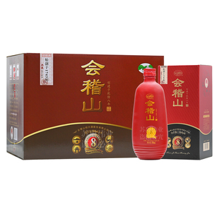会稽山绍兴黄酒典藏八年陈酿8年正宗老酒加饭酒500ml*6瓶礼盒装