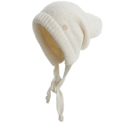 卡蒙绵羊毛护耳针织帽