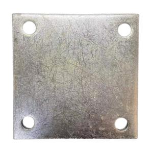 圆孔镀锌铁板预埋件钢板钢管底座四孔立柱预埋铁板幕墙配件68浩楠