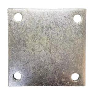 圆孔镀锌铁板预埋件钢板钢管底座四孔立柱预埋铁板幕墙配件68浩楠