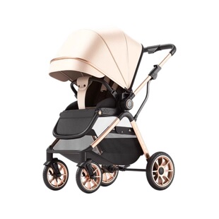 wisesonle婴儿四轮推车可坐趟双向推行轻便折叠便携婴儿车儿童车