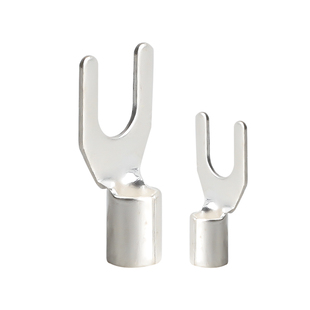 UT叉形冷压端子电线连接器Y型U型开口鼻压线裸端子头铜鼻子线耳