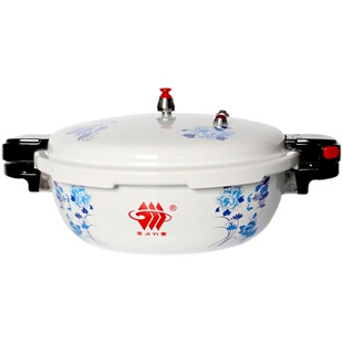 酒店青花瓷迷你小型防爆高压锅燃气电磁炉通用商用特色压力锅家用