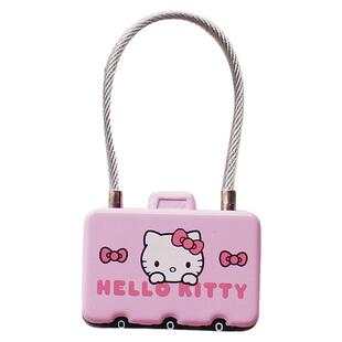 钢丝绳密码锁美乐蒂酷洛米可爱行李箱书包头盔小挂锁男女学生送礼