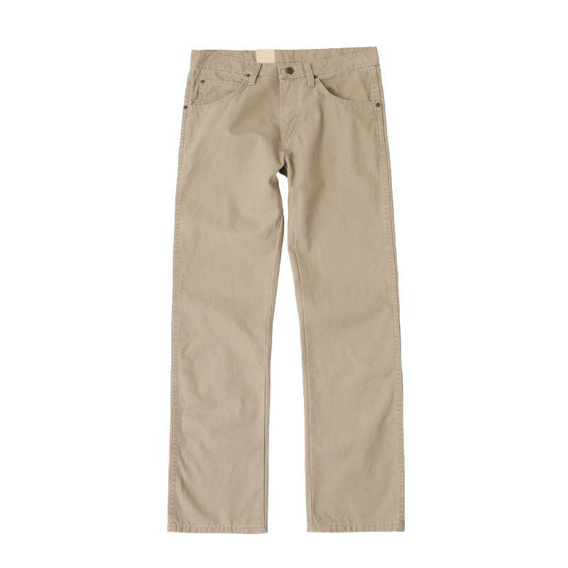 【自营】Wrangler/威格男士卡其色牛仔裤舒适休闲纯棉直筒长裤新