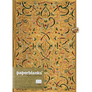 paperblanks佩兰克旗舰店镶金图系列复古日记本子手账笔记本礼品创意欧式礼物记事本文艺复兴浪漫主义设计