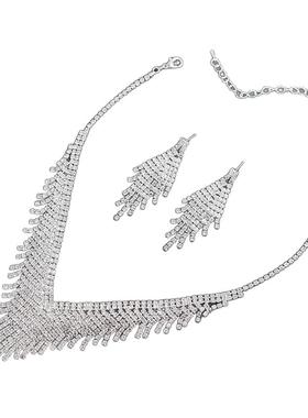 欧美新款气质潮流新娘婚纱套装