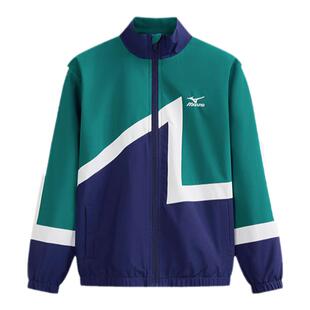 Mizuno美津浓儿童外套夹克百搭撞色时尚秋冬新款拼色潮流男童女童