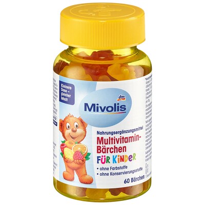 mivolis小熊糖儿童多种软糖60粒