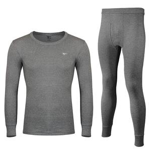 七匹狼男士内衣纯棉薄款秋衣秋裤保暖套装圆领秋冬基础打底棉毛衫
