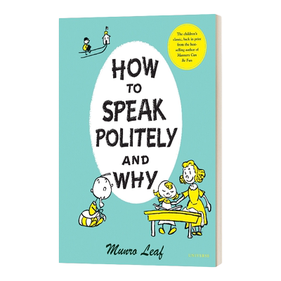 英文原版 How to Speak Politely & Why 曼罗·里夫 学会谈吐举止 儿童文学 漫画 精装 英文版 进口英语原版书籍